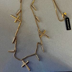 Long gold Givenchy necklace